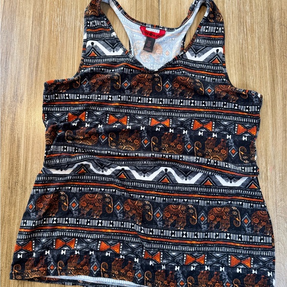 Bohemian Patterned Razorback Tanks - Picture 3 of 5